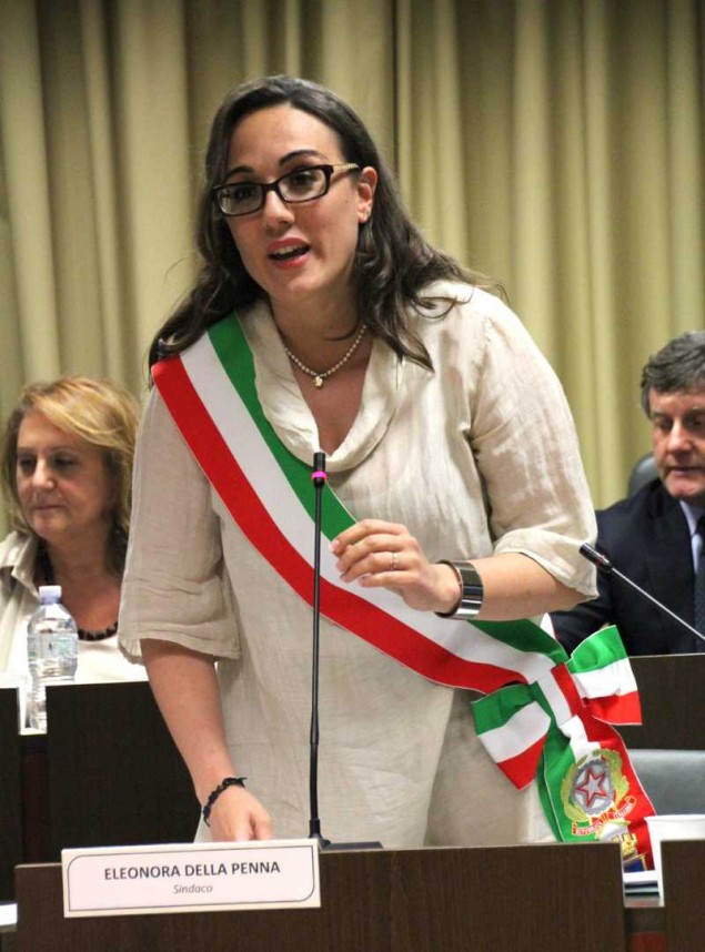 Il sindaco Eleonora Della Penna