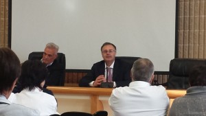 Caporossi e a destra il nuovo direttore amministrativo Giorgio Casati 