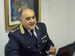 Il comandante della Polstrada di Latina, Francesco Cipriano