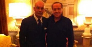 Di Giorgi con Berlusconi quando l'ex premier lo scelse come candidato sindaco per Latina