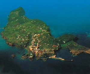 Veduta aerea di Ventotene