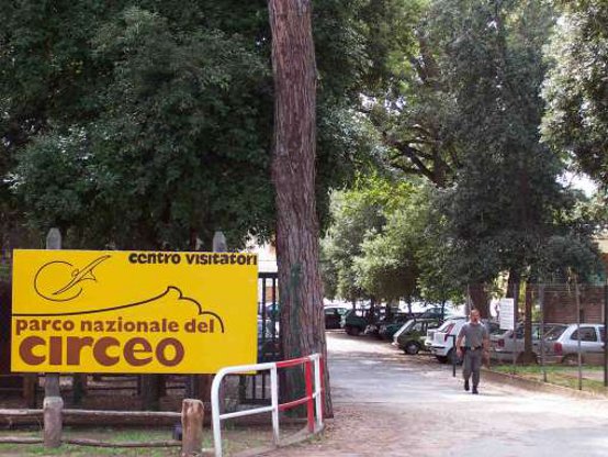 L'ingresso del centro visitatori del Parco nazionale del Circeo