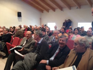 I commercianti presenti nella sala conferenze del Comune di Latina 