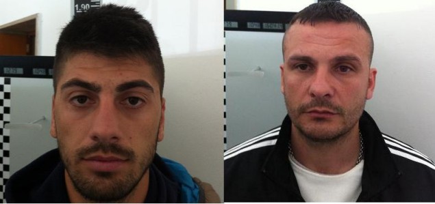 I due albanesi arrestati a Bari per il pestaggio