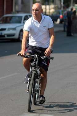Il sindaco Di Giorgi in bicicletta