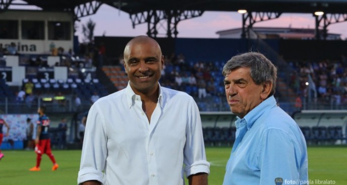 Il presidente del Latina Calcio Maietta e il vice Aprile 