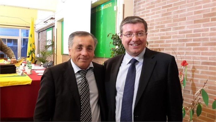 Il presidente Crocetti e il direttore di Coldiretti De Ciutiis