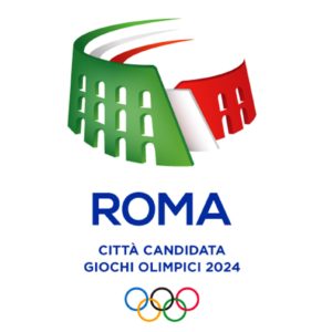 Un Colosseo tricolore che sfuma in una pista di atletica. E' questo il logo - con al centro il simbolo della Capitale - che accompagnerà il sogno della candidatura di Roma alle Olimpiadi del 2024 e sta per essere presentato in una cerimonia al Palazzetto dello sport. ANSA- COMITATO OLIMPICO EDITORIAL USE ONLY