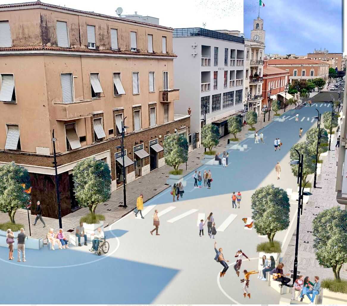 progetto isola pedonale