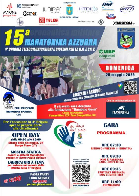 maratonina azzurra locandina